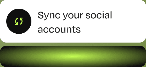 Sync your social accounts