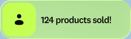 124 products sold